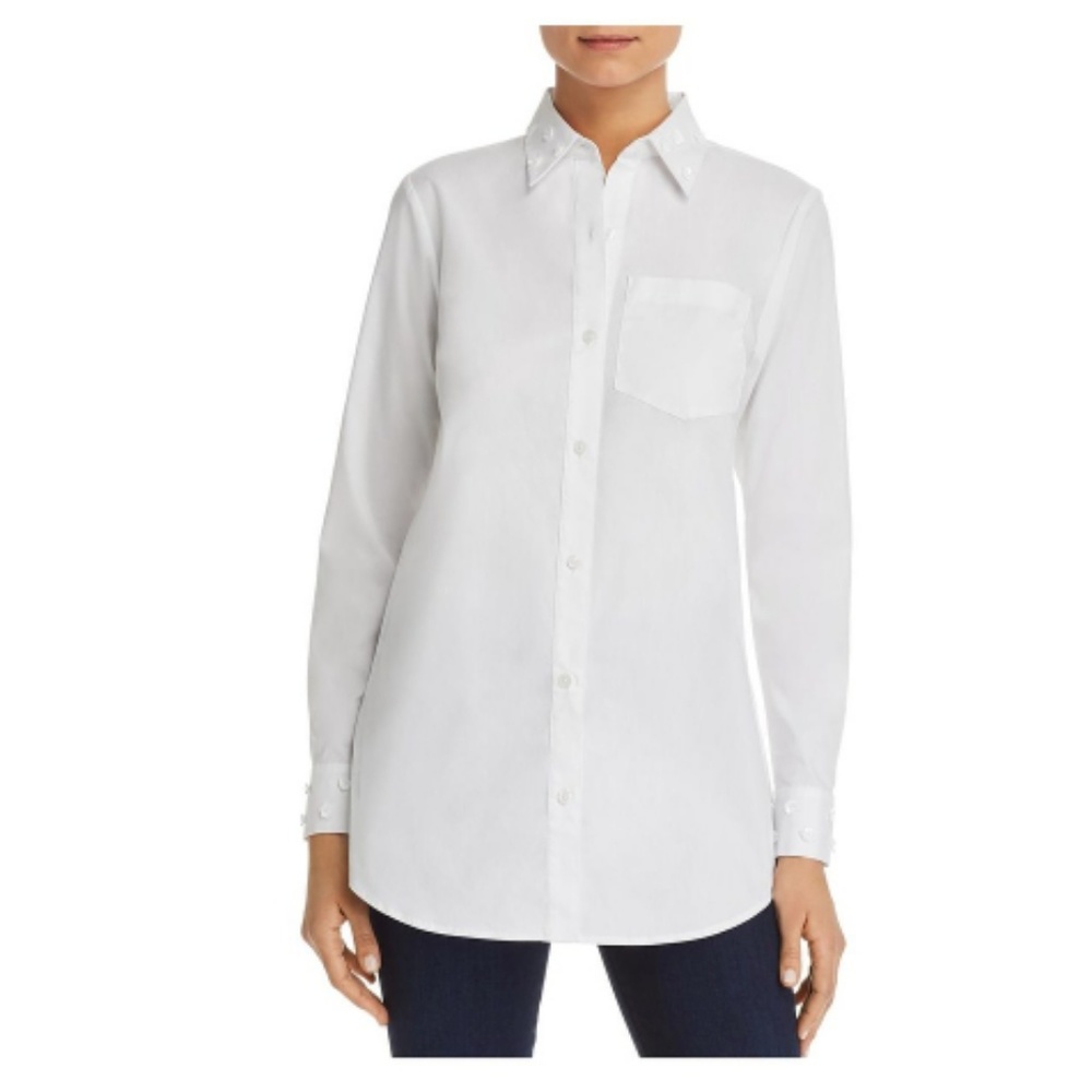 Michael Kors Womens Button-Down Top Floral Size XS